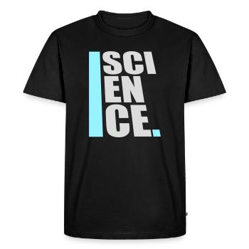 Science Science Statement Nerd Education Saying - Men's Premium Organic T-Shirt - black - Front - Nico (187cm)
