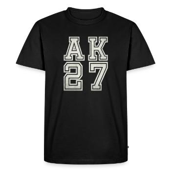 AK 27 - T-shirt Premium bio Homme - noir - Devant - Nico (187cm)
