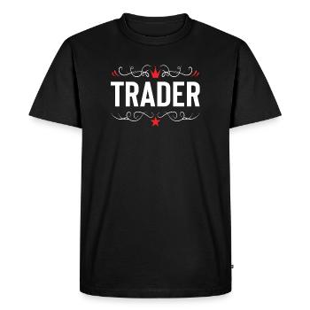 Profession de commerçant - T-shirt Premium bio Homme - noir - Devant - Nico (187cm)