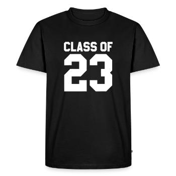 Promotion des 23 Diplômés audacieux - T-shirt Premium bio Homme - noir - Devant - Nico (187cm)