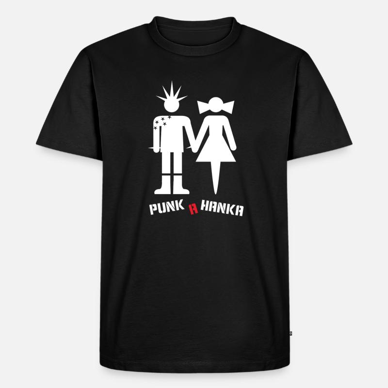 PUNK A HANKA - Männer Premium Bio T-Shirt - Schwarz