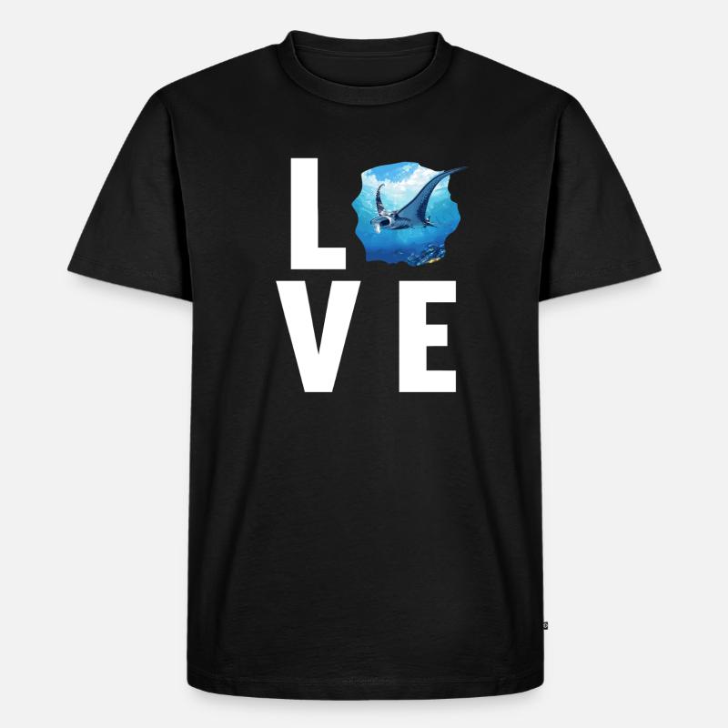 Rays Manta Rays - Men's Premium Organic T-Shirt - black