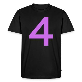 4 - Men's Premium Organic T-Shirt - black - Front - Nico (187cm)