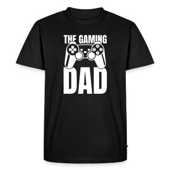 The Gaming Dad Controller - Men's Premium Organic T-Shirt - black - Front - Nico (187cm)