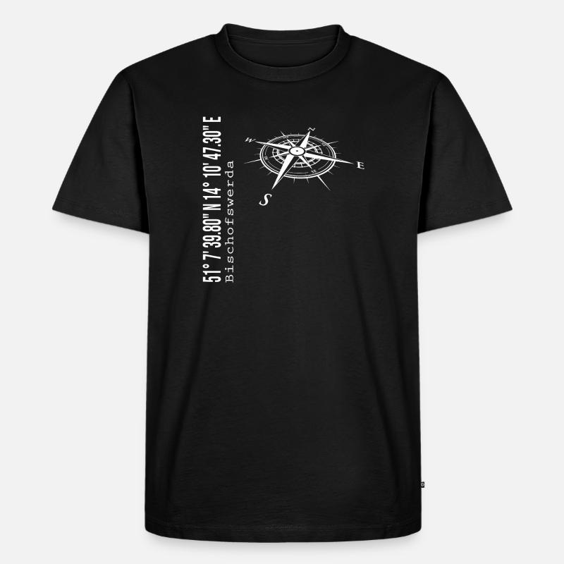 Bischofswerda - Männer Premium Bio T-Shirt - Schwarz