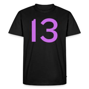 13 - T-shirt Premium bio Homme - noir - Devant - Nico (187cm)