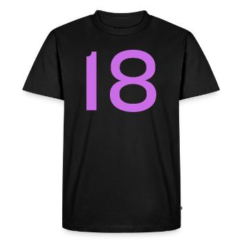 18 - T-shirt Premium bio Homme - noir - Devant - Nico (187cm)