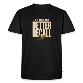 Falconry Falconers Birds of Prey Birds of Prey Guides - Men's Premium Organic T-Shirt - black - Front - Nico (187cm)