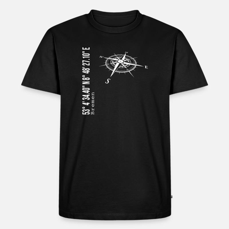 Bremen - Männer Premium Bio T-Shirt - Schwarz
