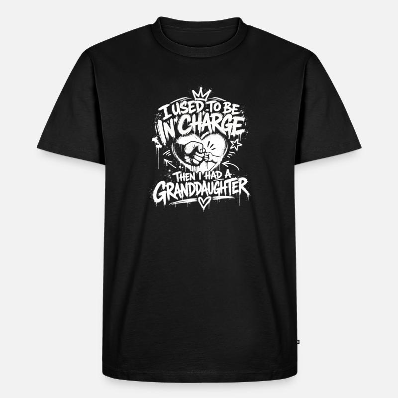 War Früher Chef Jetzt Großmutter - Männer Premium Bio T-Shirt - Schwarz