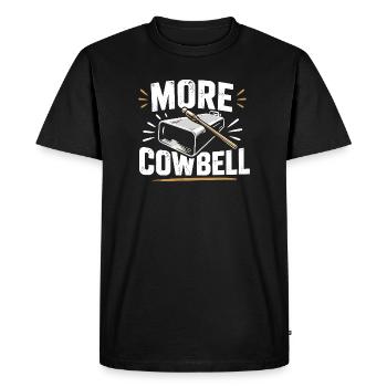 Plus de cloche à vache - T-shirt Premium bio Homme - noir - Devant - Nico (187cm)