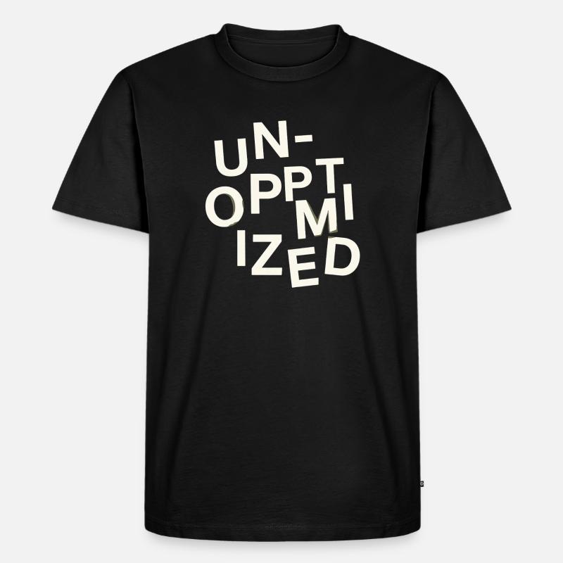 Unoptimized Original - Men's Premium Organic T-Shirt - black
