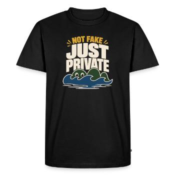 Monstre du Loch Ness Nessie Cryptide du Loch Ness - T-shirt Premium bio Homme - noir - Devant - Nico (187cm)