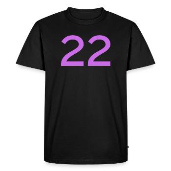 22 - T-shirt Premium bio Homme - noir - Devant - Nico (187cm)