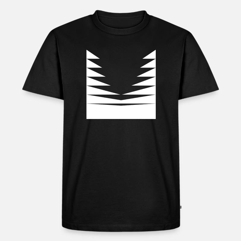 Triangles Pattern design - Men's Premium Organic T-Shirt - black