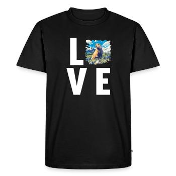 Marmottes Marmotte - T-shirt Premium bio Homme - noir - Devant - Nico (187cm)