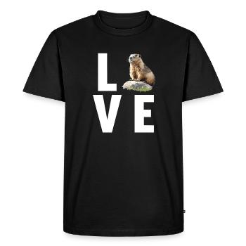 Marmots Groundhog - Men's Premium Organic T-Shirt - black - Front - Nico (187cm)