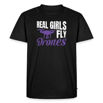 I've had enough, I'm going to fly a drone - Men's Premium Organic T-Shirt - black - Front - Nico (187cm)