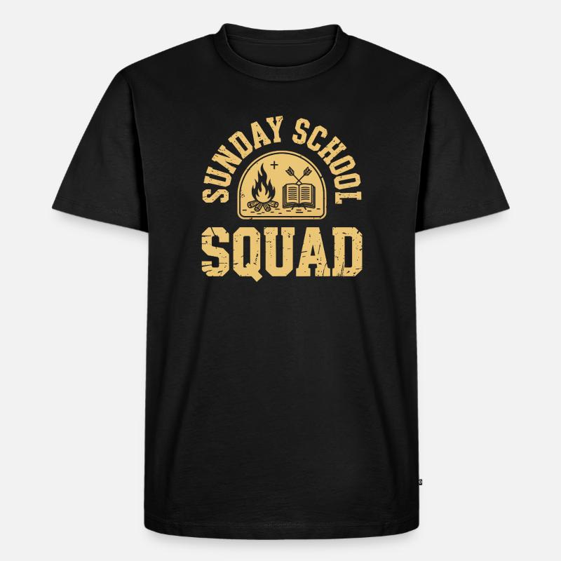Équipe d’école du dimanche - T-shirt Premium bio Homme - noir