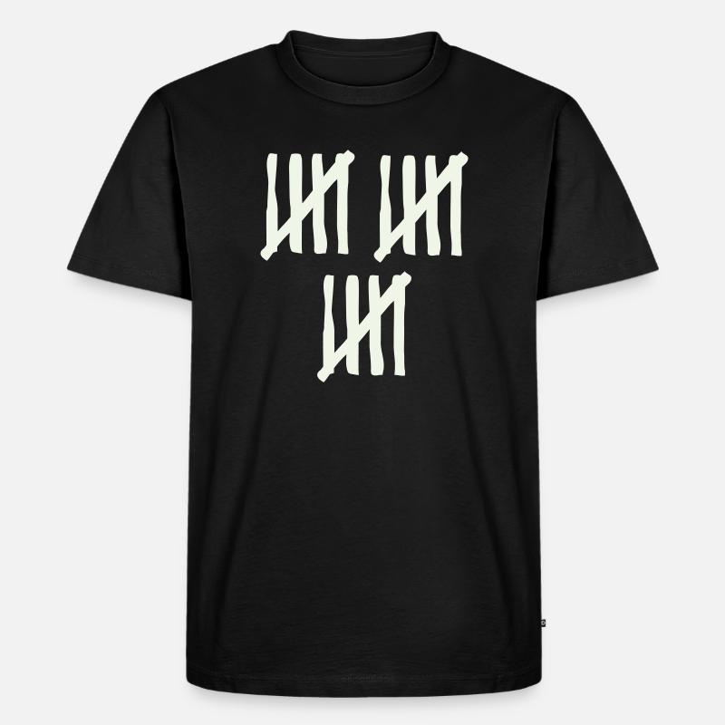 stripes_15 - Männer Premium Bio T-Shirt - Schwarz