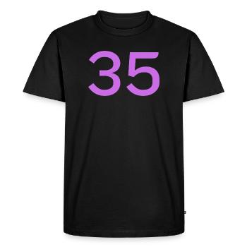 35 - T-shirt Premium bio Homme - noir - Devant - Nico (187cm)