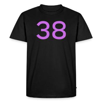 38 - Men's Premium Organic T-Shirt - black - Front - Nico (187cm)