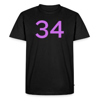 34 - T-shirt Premium bio Homme - noir - Devant - Nico (187cm)