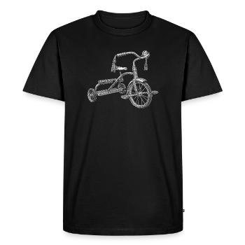 Tricycle - T-shirt Premium bio Homme - noir - Devant - Nico (187cm)