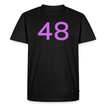 48 - Men's Premium Organic T-Shirt - black - Front - Nico (187cm)