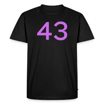 43 - Men's Premium Organic T-Shirt - black - Front - Nico (187cm)