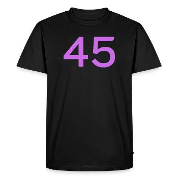 45 - Men's Premium Organic T-Shirt - black - Front - Nico (187cm)