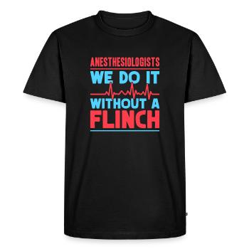 Anesthésie sans sursaut - T-shirt Premium bio Homme - noir - Devant - Nico (187cm)