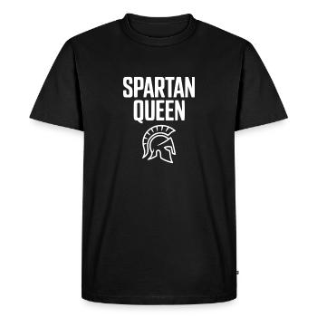 Reine spartiate - T-shirt Premium bio Homme - noir - Devant - Nico (187cm)
