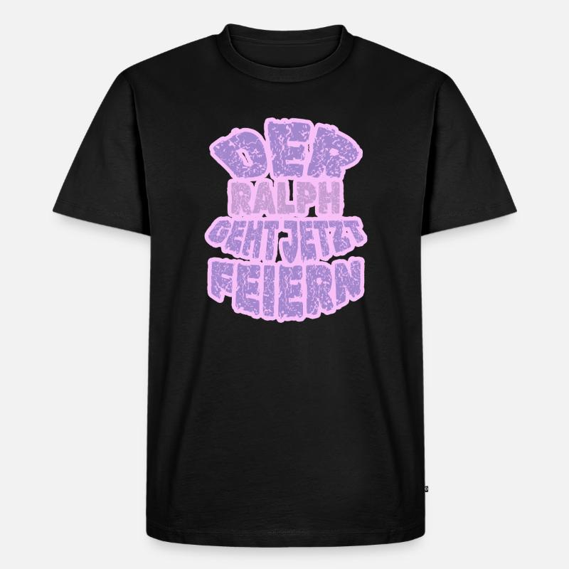 Ralph - Männer Premium Bio T-Shirt - Schwarz