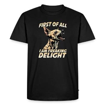 Mexican Chihuahua Small Dog Toy Dog - Men's Premium Organic T-Shirt - black - Front - Nico (187cm)