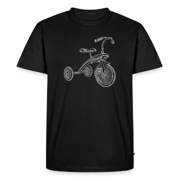 Tricycle - T-shirt Premium bio Homme - noir - Devant - Nico (187cm)