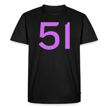 51 - T-shirt Premium bio Homme - noir - Devant - Nico (187cm)