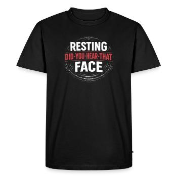 Did you hear that? | True Crime Humor - Men's Premium Organic T-Shirt - black - Front - Nico (187cm)