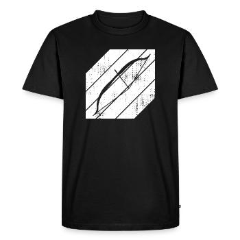 Archery Sketch - Men's Premium Organic T-Shirt - black - Front - Nico (187cm)