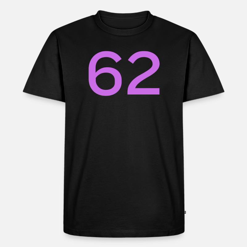 62 - Männer Premium Bio T-Shirt - Schwarz