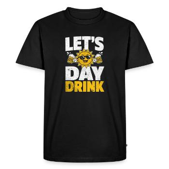 Conception de la chemise de la fête Sun Beer - T-shirt Premium bio Homme - noir - Devant - Nico (187cm)