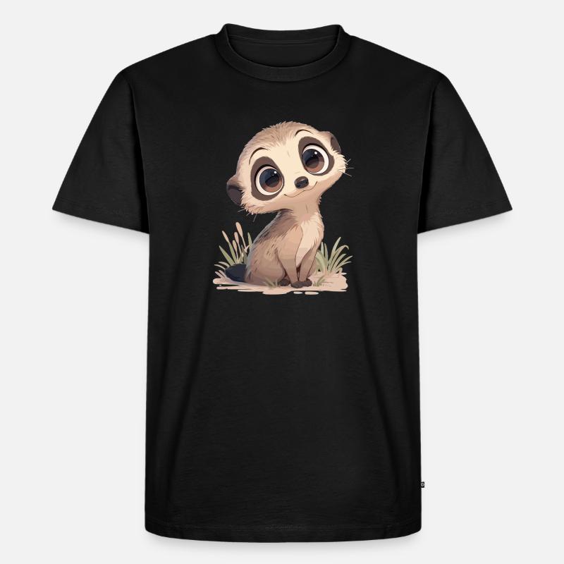 Suricate Erdmännchen - T-shirt Premium bio Homme - noir