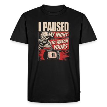 Horror Personality Trait Design - Men's Premium Organic T-Shirt - black - Front - Nico (187cm)