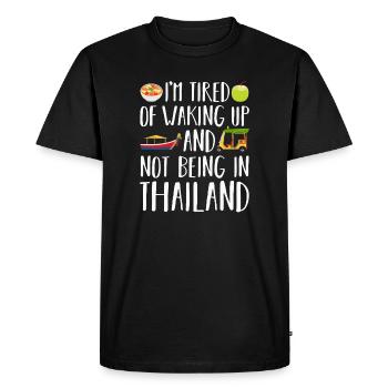 Thaïlande - T-shirt Premium bio Homme - noir - Devant - Nico (187cm)