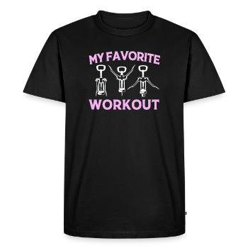 sommelier - T-shirt Premium bio Homme - noir - Devant - Nico (187cm)