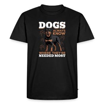 Rottweiler Rottweiler Rottie Race de chien - T-shirt Premium bio Homme - noir - Devant - Nico (187cm)