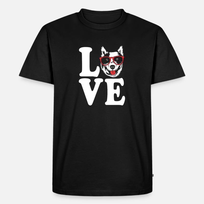 Bouvier australien chien - T-shirt Premium bio Homme - noir