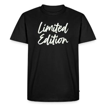 limited_edition- - Men's Premium Organic T-Shirt - black - Front - Nico (187cm)