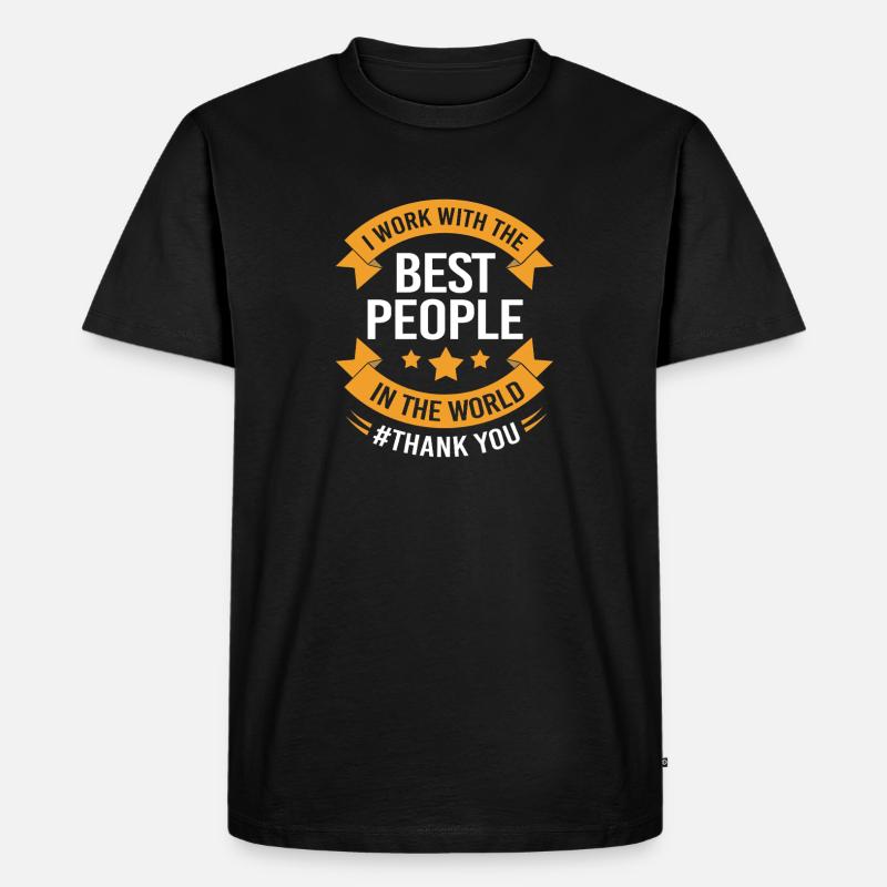 Mitarbeiter der Woche Mitarbeiter des Monats - Männer Premium Bio T-Shirt - Schwarz
