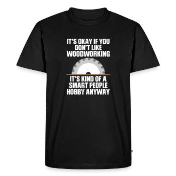 T intelligent pour la menuiserie de loisir - T-shirt Premium bio Homme - noir - Devant - Nico (187cm)
